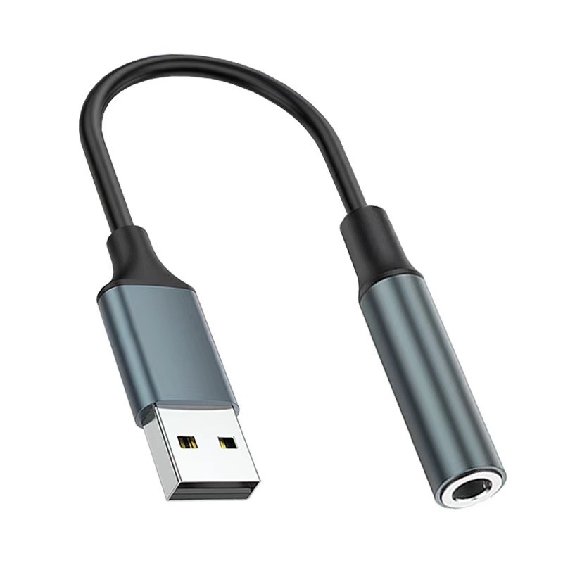 USB sang 3.5mm Audio Bộ chuyển đổi Tai nghe Loa cổng USB Bộ chuyển đổi âm…
