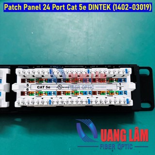 Patch Panel 24 Port Cat 5e DINTEK (1402-03019)
