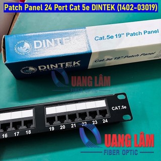 Patch Panel 24 Port Cat 5e DINTEK (1402-03019)