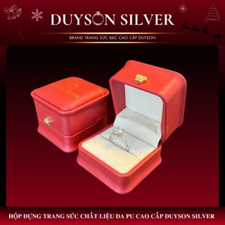  Hộp da PU cao cấp đựng nhẫn Hộp đựng trang sức DUYSON SILVER -KHÔNG BAO GỒM TRANG SỨC  BOXPU1-NHAN-GIFT  