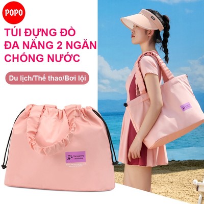 Túi đựng đồ bơi, thể thao, balo du lịch đựng đồ đa năng 2 ngăn chống thấm nước POPO BL7