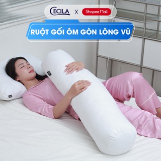 Ruột Gối Ôm CECILA Gòn Lông Vũ Mịn Cao Cấp 90cm x 25cm, Đàn Hồi, Đạt Tiêu Chuẩn Khách Sạn 5 Sao