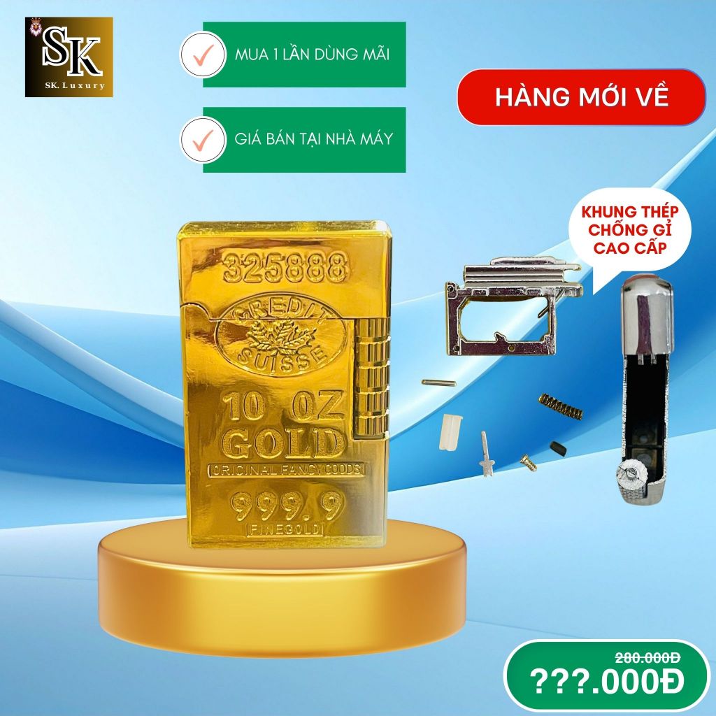 Case DUP 9999 phù điêu (T-DP9999) Chất liệu đồng bạch (Không bao gồm nhiên liệu)
