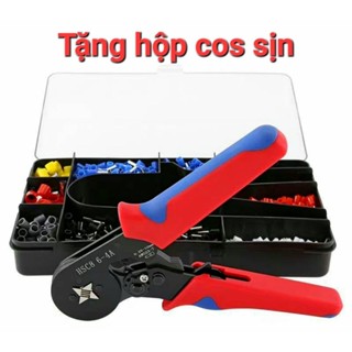 Tặng hộp sịn 1200 Cos - Kìm bấm cos vuông mạ đen - Kìm bấm cos điều chỉnh
