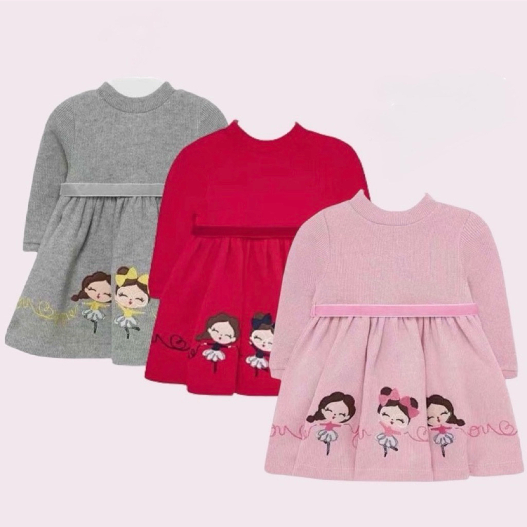 [THANH LÝ]- Váy len cô gái size 6m-36m
