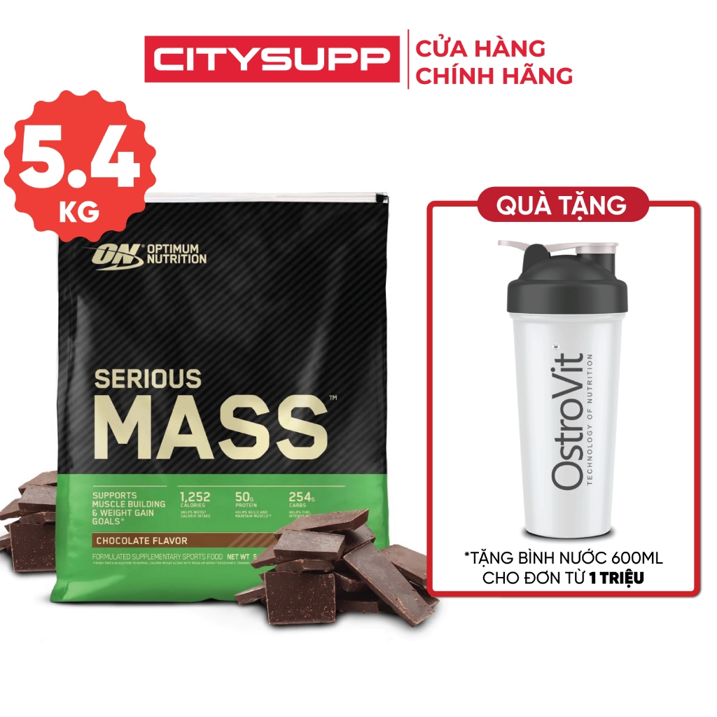Sữa Bột Optimum Nutrition Serious Mass, Bổ Sung Calo, Protein và Vitamin Khoáng Chất | CitySupp
