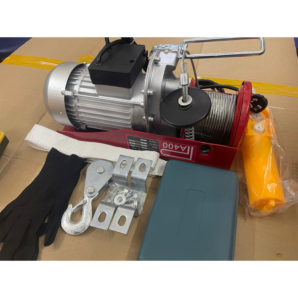 ✅ Tời điện PA400 - 220V, 950W, cao nâng 12m, 20m, 30 mét, Loại chất lượng cao, Pa400, pa400