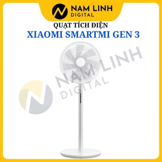 Quạt Tích Điện Thông Minh Smartmi Gen 3/Gen 3 Pro - Tích Điện Đến 24 Giờ, Ion Âm Khử Mùi (Bản Quốc Tế)