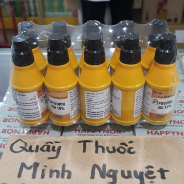 Povidin sát khuẩn 20ml combo 1 cọc