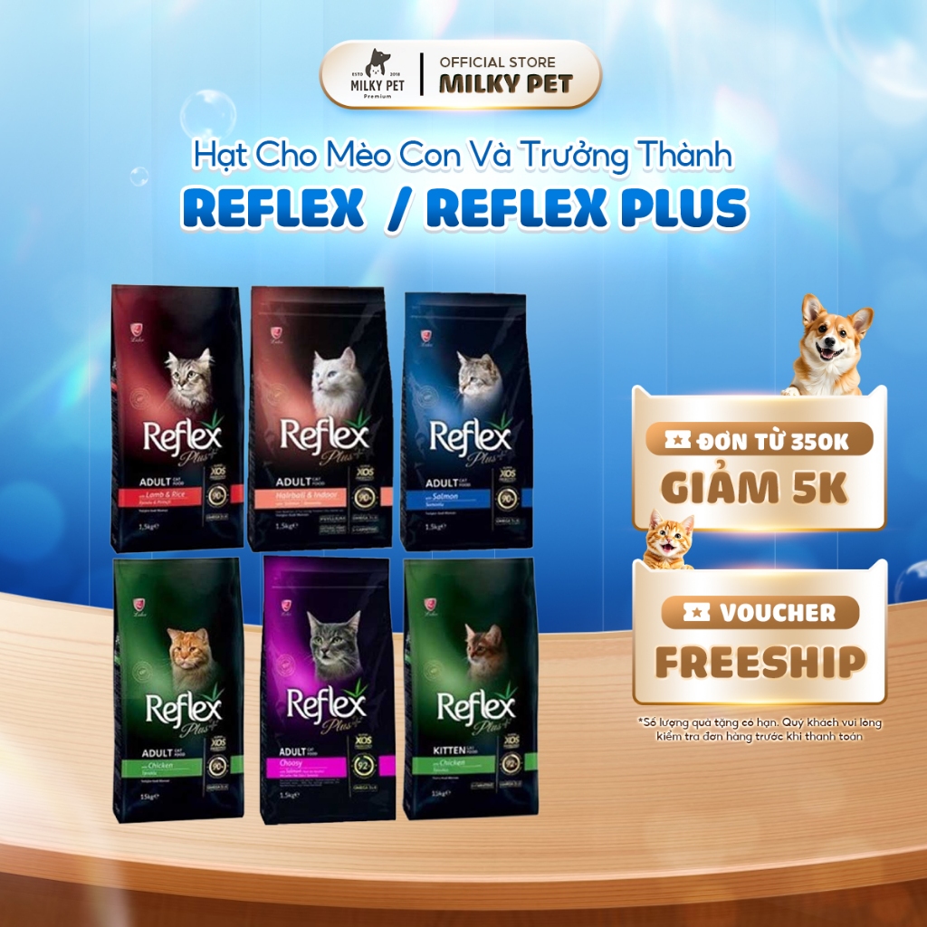 Hạt Reflex , Hạt Reflex Plus Cho Mèo Con Và Mèo Trưởng Thành Xuất Xứ Thổ Nhĩ Kỳ