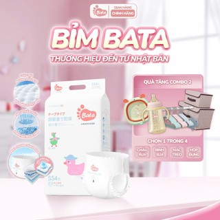 Combo 2 bịch bỉm/tã quần/dán BATA Nhật Bản an toàn cho bé, thông thoáng và chống tràn (NB--XXL)