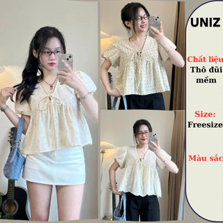  Áo Babydoll Form Rộng dáng lửng Xinh Xắn Dáng Yêu UNIZ Aobbd538 