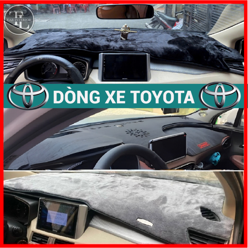Thảm taplo cho nhiều dòng xe Toyota, bao gồm Innova