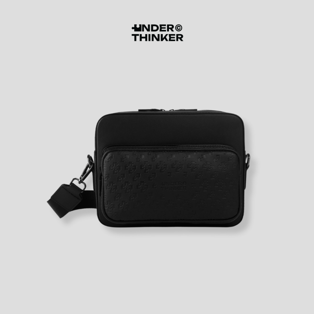 Túi Hộp Da PU Đeo Chéo PERRY Nam Nữ Monogram Đựng Điện Thoại Ipad Đi Chơi | UNDERTHINKER