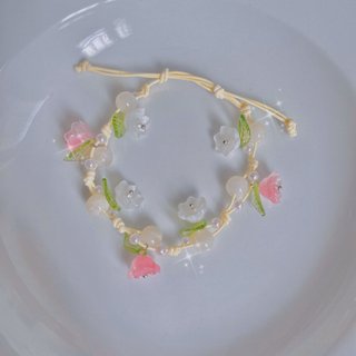 [Ảnh shop] Vòng tay handmade hạt cườm hoa linh lan