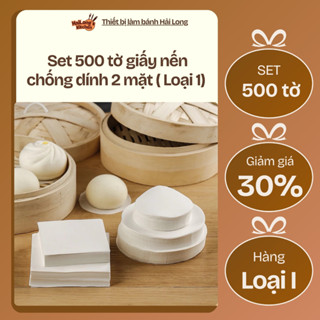 [SET 500 Tờ]  Giấy Nến Chống Dính 2 Mặt Bánh Bao, Dimsum, Pizza, Chống Thấm Dầu, Chống Dính Vượt Trội Hàng Loại I