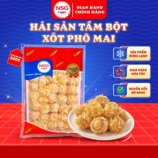   HỎA TỐC  Hải Sản Tẩm Bột Xốt Phô Mai Nam Sài Gòn Food  Ô Ngon - Túi 500gr  cá viên chiên viên thả lẩu  