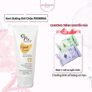Kem Dưỡng Mềm Mịn, Chống Nứt Nẻ Gót Chân Fixderma Foot Cream 60g TẶNG Khăn Giấy