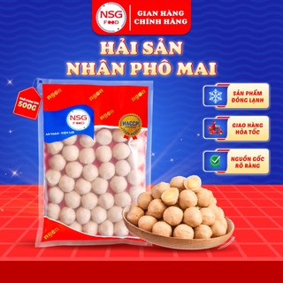   HỎA TỐC  Hải Sản Nhân Phô Mai Nam Sài Gòn Food  Ô Ngon  - Túi 500gr  cá viên chiên viên thả lẩu  