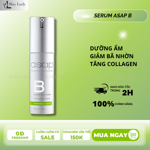 Serum Dưỡng Sáng Và Phục Hồi ASAP Super B Complex with Niacinamide 30ml Slaylady - A285