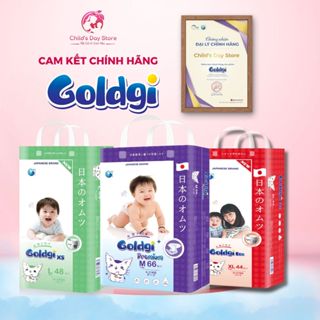 [ GIÁ TỐT ] - Tã/Bỉm Nhật Goldgi Eco/Goldgi X5/Goldgi Premium Đủ Size Siêu Mỏng, Thấm Hút, Ngừa Hăm.