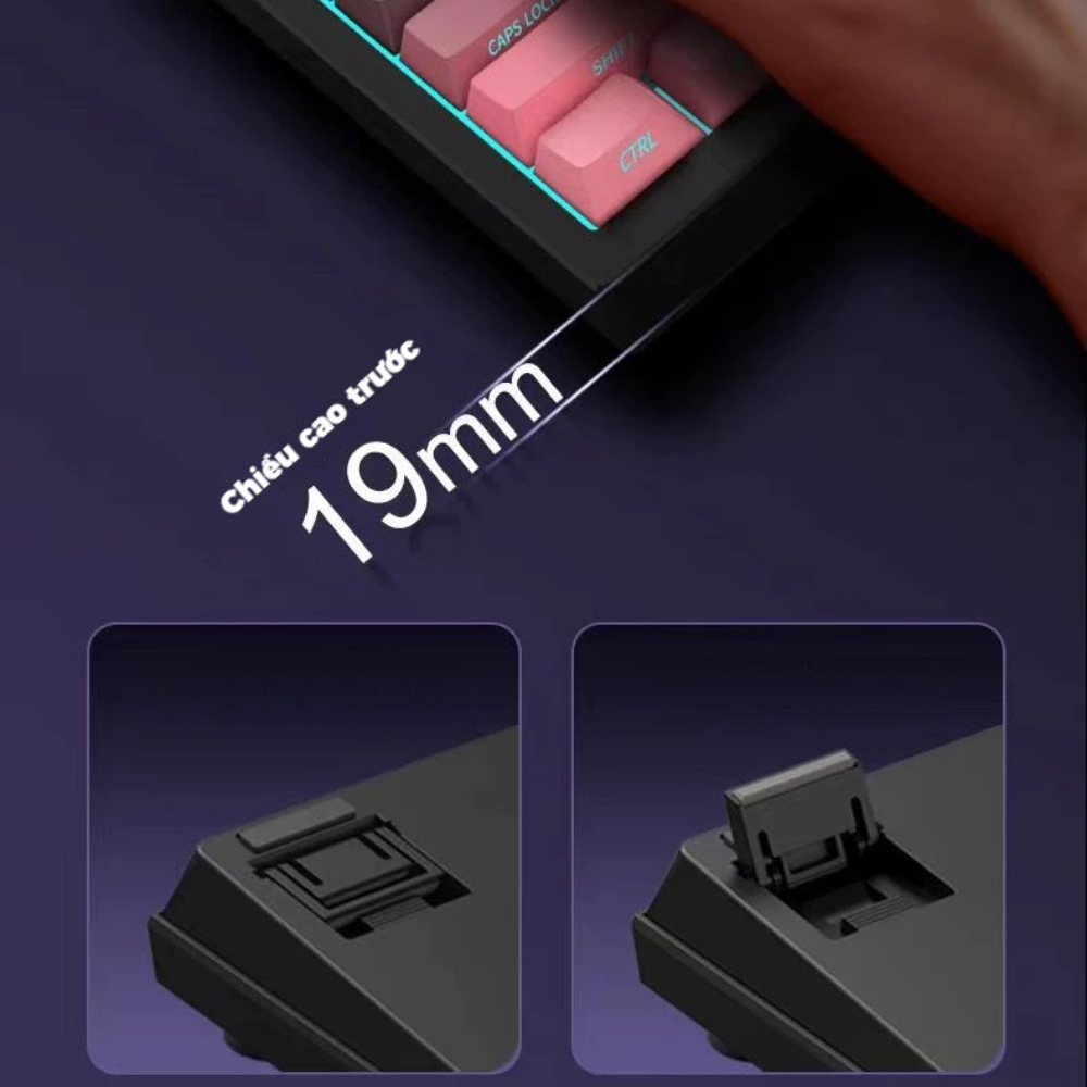 Bàn phím cơ Atas K81 không dây 3 mode - Mạch Xuôi - Hỗ trợ hotswap 5 pin - LED RGB - Có App - Pin 8000 || Gaming House | BigBuy360 - bigbuy360.vn