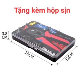 [Hàng Tốt] Kìm bấm cos vuông HSC8 6-4A tự điều chỉnh kèm hộp sịn 1200 đầu cos đủ loại cos ống tròn cos pin