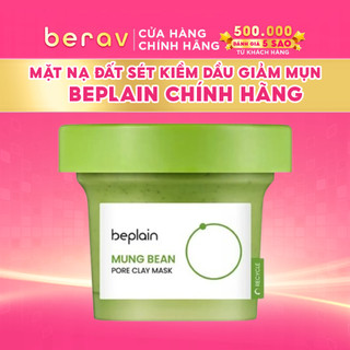 Mặt Nạ Đất Sét Beplain Từ Đậu Xanh Hỗ Trợ Sạch Sâu Mung Bean Pore Clay Mask 120ml
