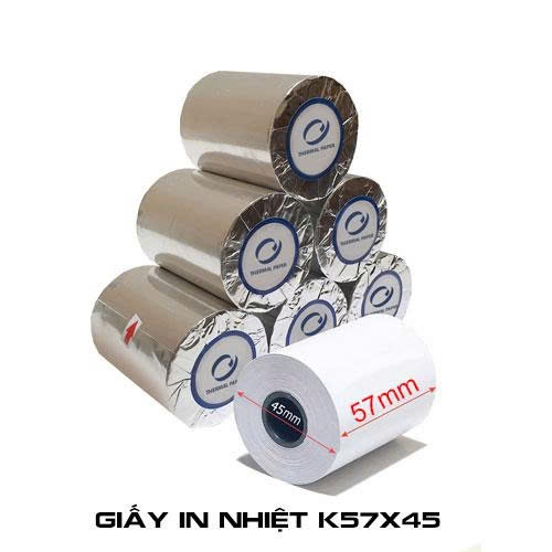 [COMBO 20 CUỘN] GIẤY IN BILL K58x45 GIẤY NHIỆT K58 GIẤY IN HÓA ĐƠN K57 IN NHIỆT K57*45 in thẻ cafe [