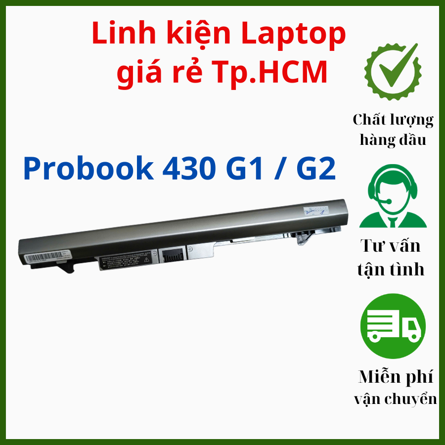 Pin Laptop Hp Probook 430 G1, 430 G2, RA04 - Pin Hp New