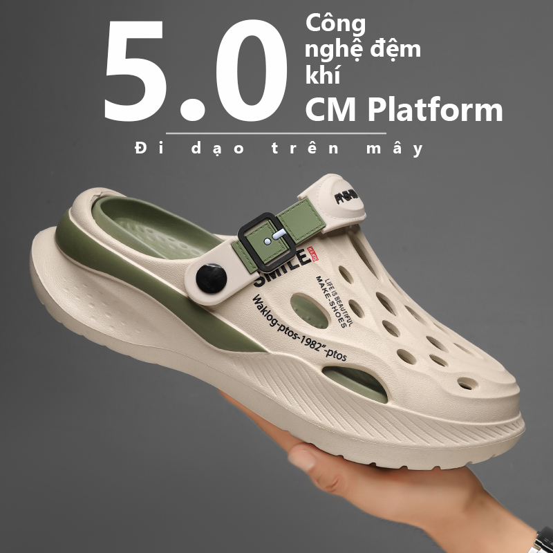 Dép nam, dép sục nam cao cấp phong cách hàn quốc chống trượt chống nước | BigBuy360 - bigbuy360.vn