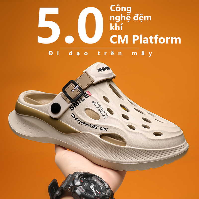 Dép nam, dép sục nam cao cấp phong cách hàn quốc chống trượt chống nước | BigBuy360 - bigbuy360.vn