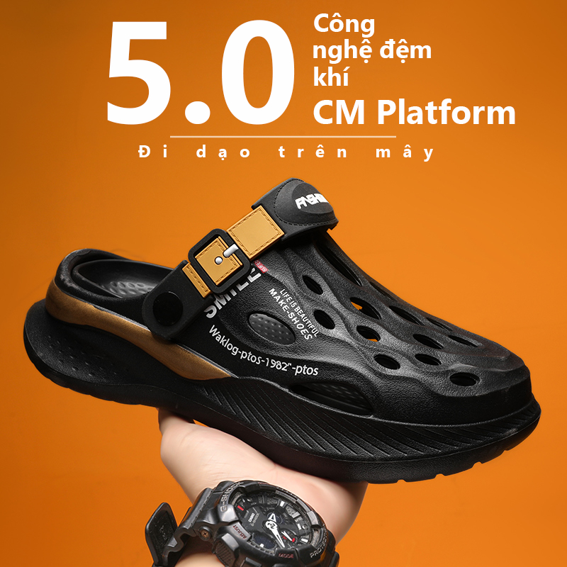 Dép nam, dép sục nam cao cấp phong cách hàn quốc chống trượt chống nước | BigBuy360 - bigbuy360.vn