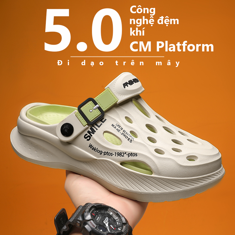 Dép nam, dép sục nam cao cấp phong cách hàn quốc chống trượt chống nước | BigBuy360 - bigbuy360.vn