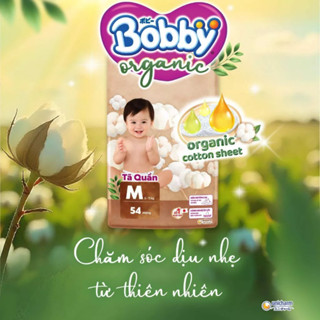   TẶNG 1B KHĂN ƯỚT GOOBY  Bỉm Bobby Quần Organic Chính Hãng – Siêu Mỏng Siêu Thoáng size M L XL XXL XXXL 