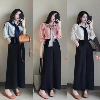  Quần Ống Rộng Nữ Nấm Lùn 1 Khuy Lưng Cao Vải vitex Dày Dặn - Quần Ống Suông Nữ Cạp Cao-Mã 201 