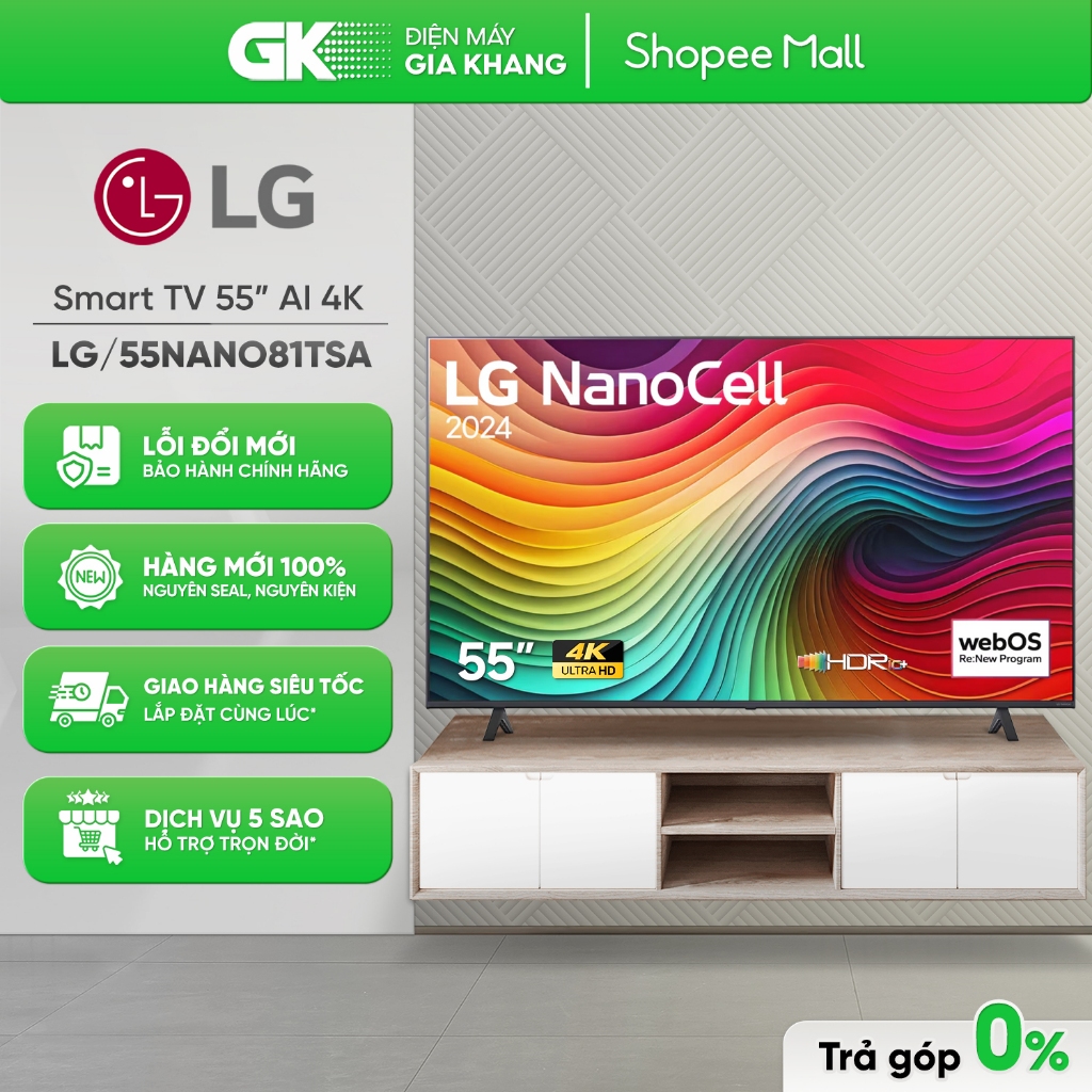 55NANO81TSA / 65NANO81TSA - Smart Tivi NanoCell LG 4K [Toàn Quốc]