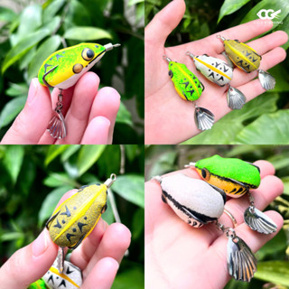 Nhái hơi sóc mập CV03 lưỡi GAMAKATSU 7G - NỔI, 12G - CHÌM câu lure lóc, sộp, chuối hoa,...