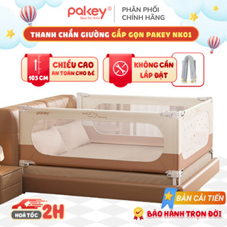 [HOẢ TỐC] Thanh Chắn Giường Pakey Gấp Gọn NEW, Thanh Chặn Cửa Cho Bé An Toàn Mẫu Cao Cấp Mới Nhất