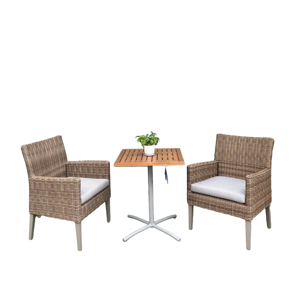 Barcelona - Hydra Square Coffee Set  Bộ bàn ghế cafe ngoài trời cao cấp