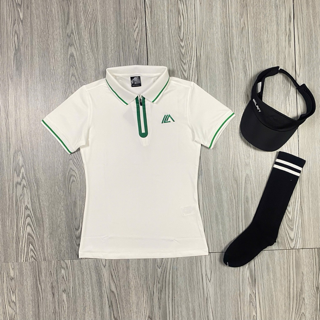 Trắng viền xanh lá