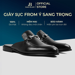 Giày Sục Da JB JAMES BLANC Giày Tây Nam G5727 Phom Ý, Giày Sapo Êm Chân, Sục Da Nam