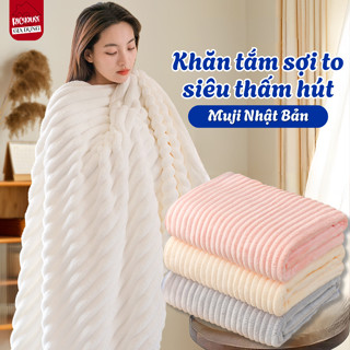 [HÀNG LOẠI 1] Khăn Tắm Siêu Thấm Hút Nước RICHOUSE Cuộn To , Khăn Mặt Sợi Bông, Không Rụng Lông