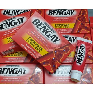 Date 12/26 - Set 2 tuýp 113g kem xoa bóp giảm đau Bengay Mỹ Ultra Strength Hàng Mỹ