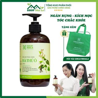 Dầu gội thảo dược hà thủ ô 2in1 cỏ cây hoa lá chai 450g, giúp giảm gãy rụng, dưỡng tóc chắc khỏe