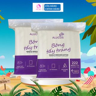  Combo Bông Tẩy Trang Alucos Mềm Mịn 222 Miếng 