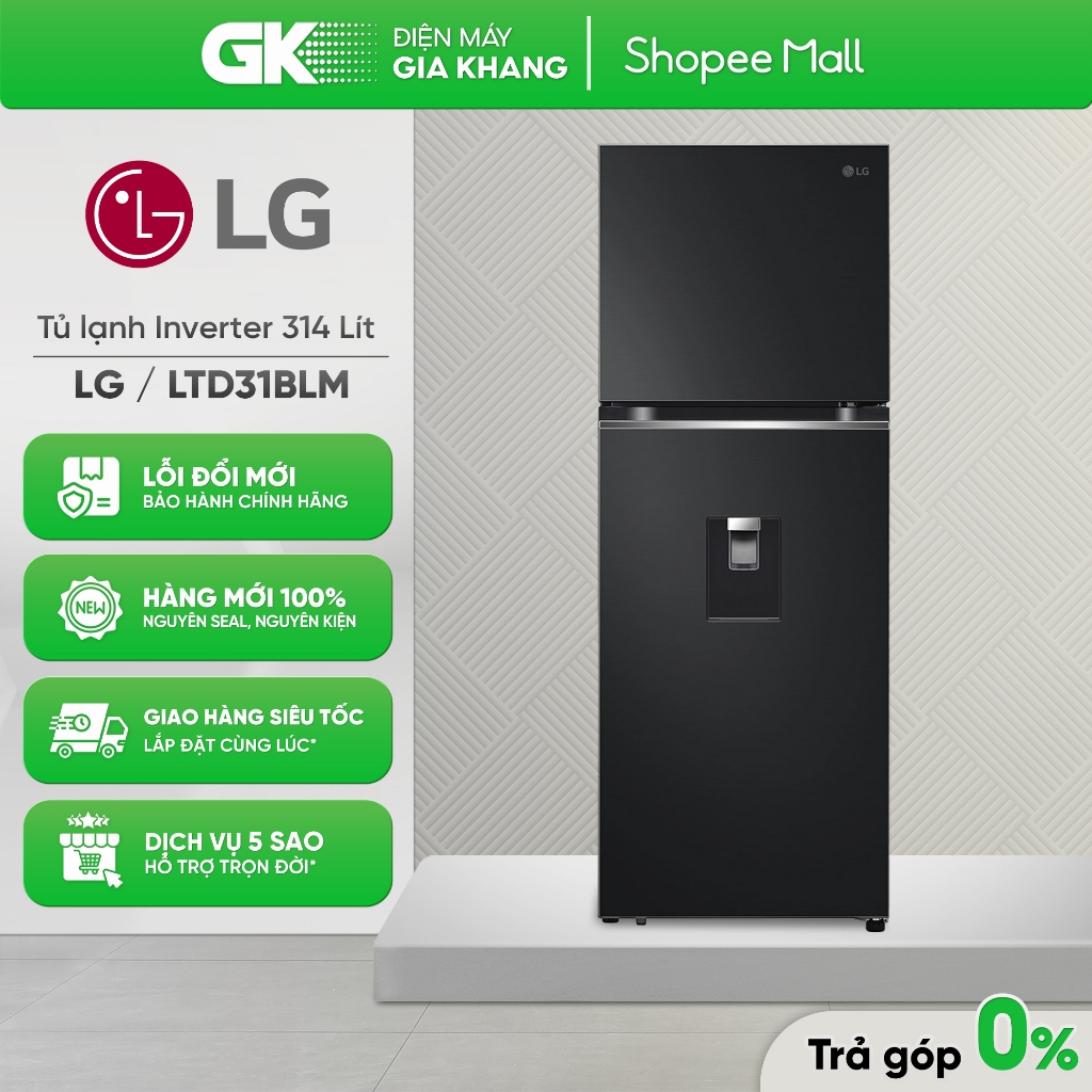 Tủ Lạnh LG Inverter LTB31BLM 315 Lít | LTD33BLM 334 Lít | LTD37BLM 374 Lít [Freeship HCM]