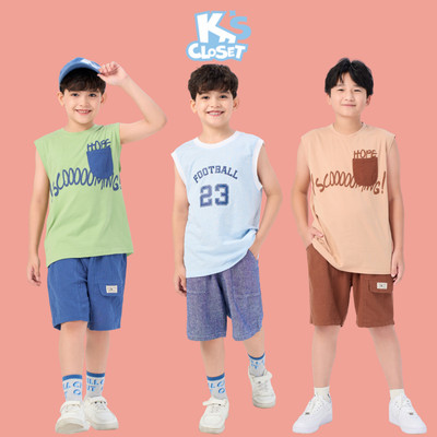 Bộ Quần Áo Sát Nách K'S CLOSET Cho Bé Trai KT059FIS, KT135FIS