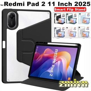   2025  Bao da có khay gài bút cho Xiaomi Redmi Pad 2 4G  Redmi Pad2 11inch Mipad 5 6 7 pro Redmi pad se 