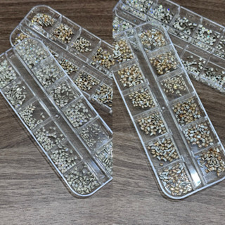 [600 Viên] Set đá đính viền móng tay, trang trí nail MINI siêu sáng, mix nhiều hình_Trung Pham Nail